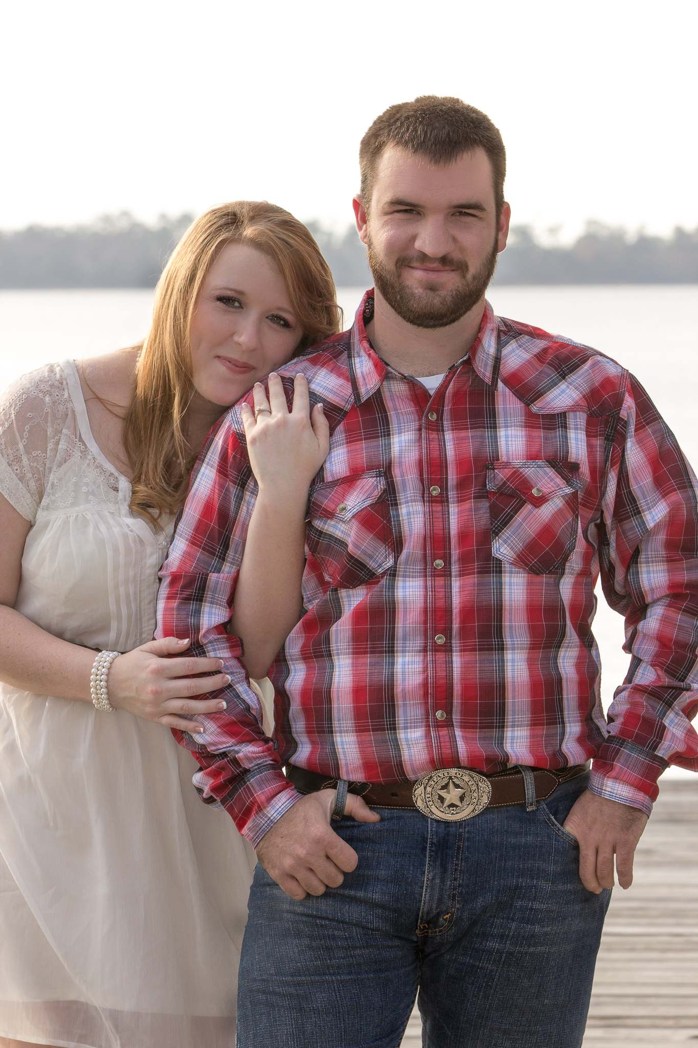 Southern Charm Engagement Portraits on Lake Houston