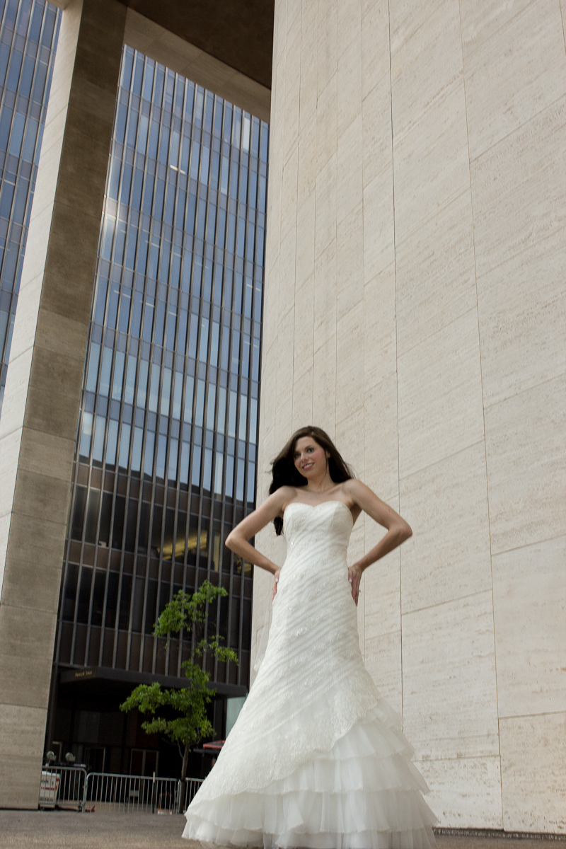 Downtown Houston Bridal Portraits