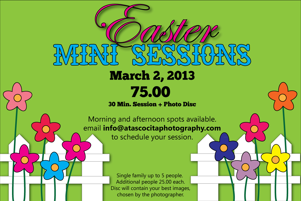 Easter Mini Session Flyer