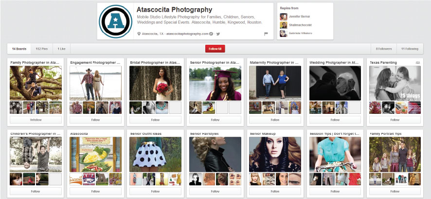 Atascocita Photography Pinterest Page