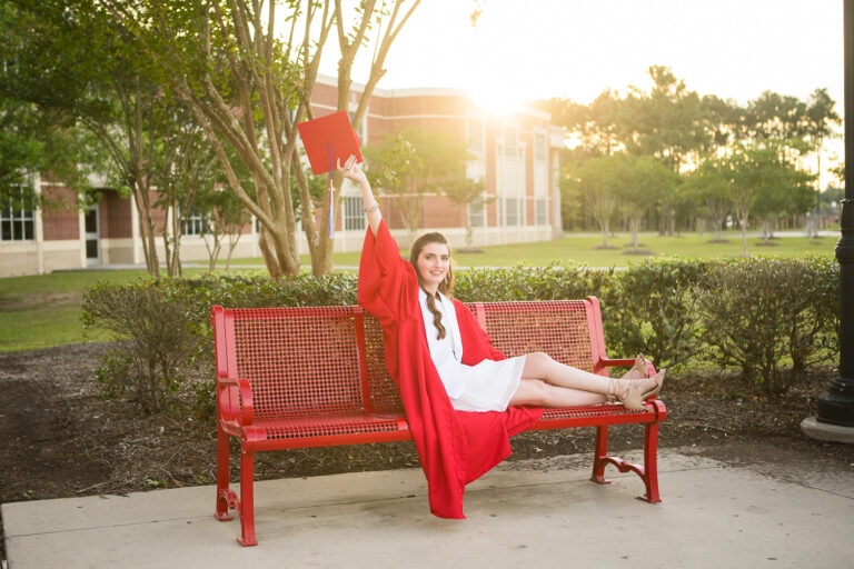 Atascocita High School Cap and Gown Portrait Session: Kinlee