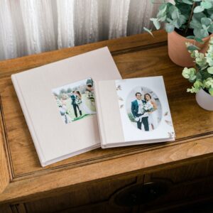 WHCC_Albums_Companion_Styled_on-table_square_combo-cover_cameo-cover_blush-linen