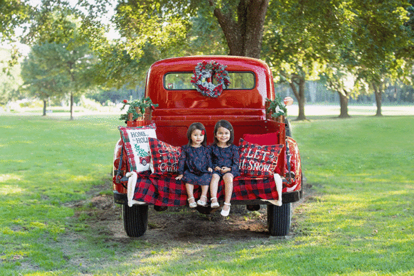 Porter Mini Sessions Red Truck Christmas