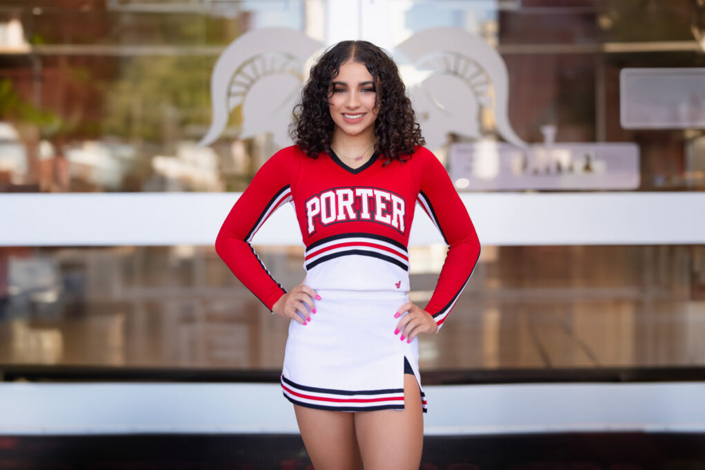 Porter High School Senior Portrait Cheerleader