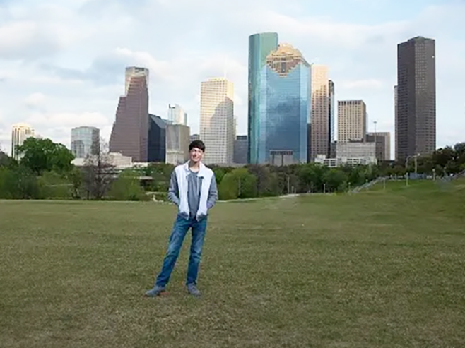 Houston Senior Portrait Skyline