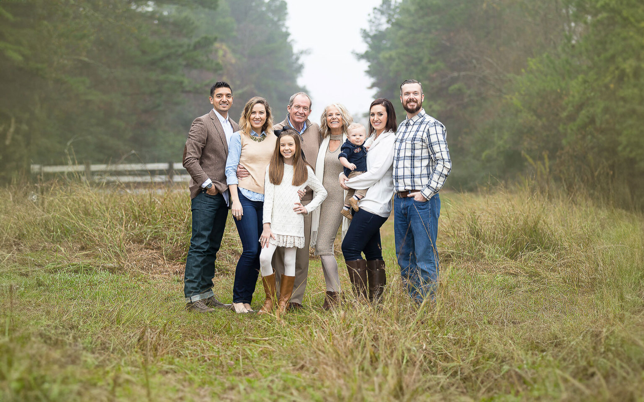 Extended Family Portrait by Atascocita Family Photographer